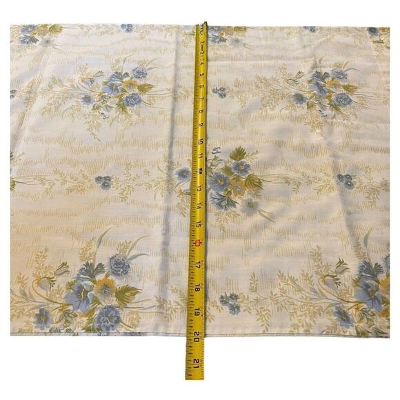 Pair Blue Floral Statepride Muslin No Iron Standard Floral Pillowcases Vintage - Picture 4 of 6